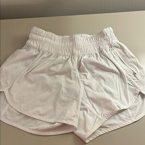 Women's White Athletic Shorts